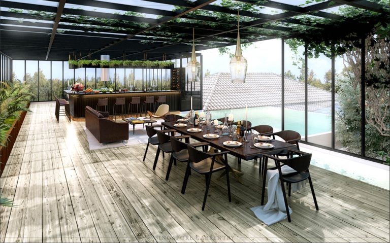 4 Luxurious & Cozy Rooftop Deck Designs - Carpentry Singapore