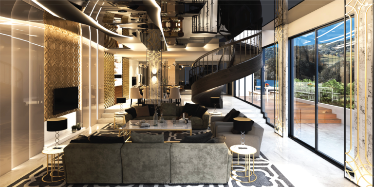 Mount Rosie Luxury Living Room Interior Design Renovation