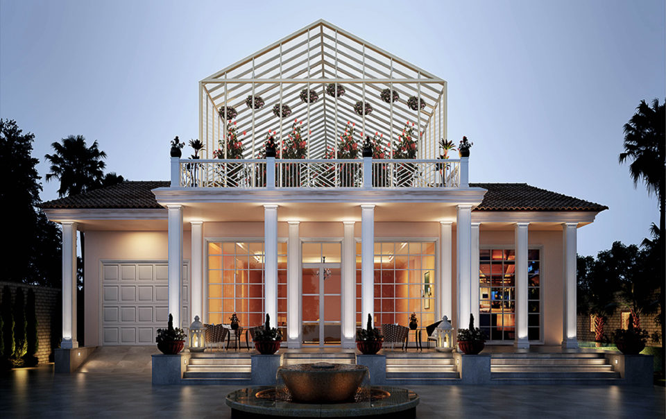 Colonial Contemporary Styled Home Exterior at Ringwood Road
