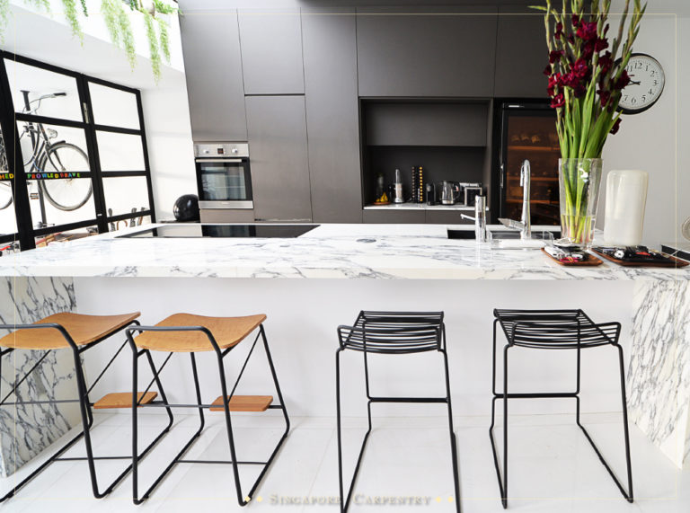 Marble Kitchen Island Interior Design