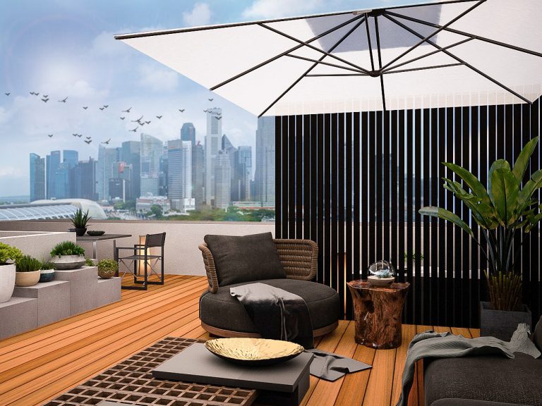 Mount Sophia Interior Design Render Roof