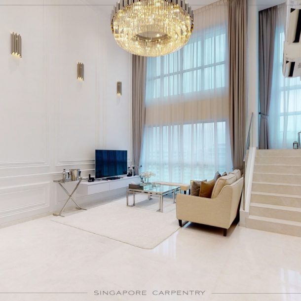 Punggol Field HDB Living Room Design Renovation