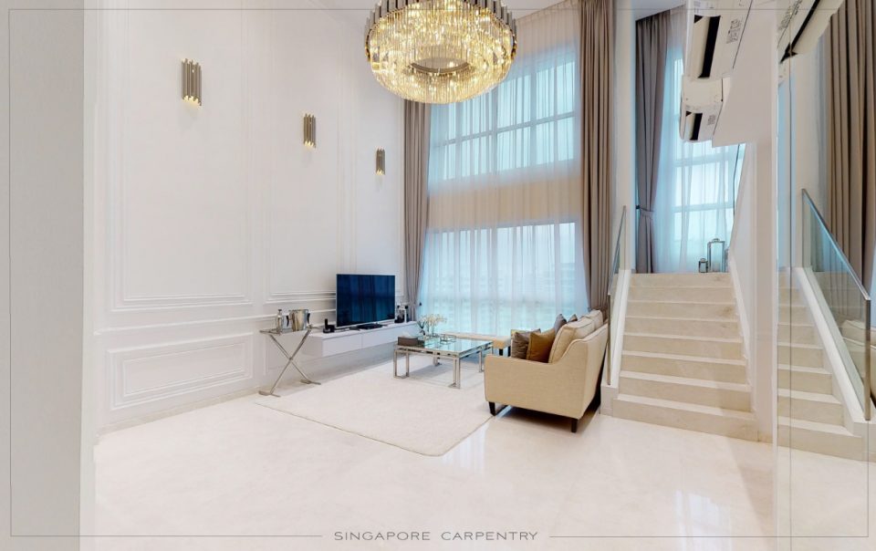 Punggol Field HDB Living Room Design Renovation