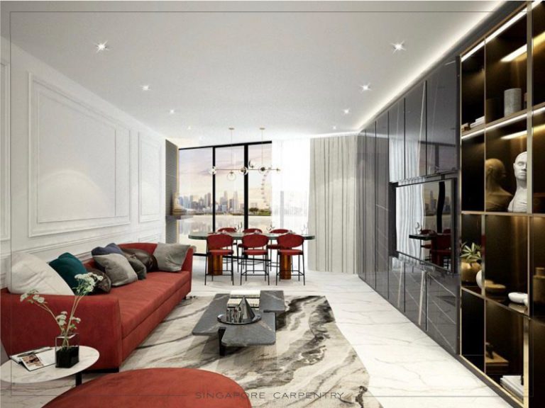 living room interior design landed property
