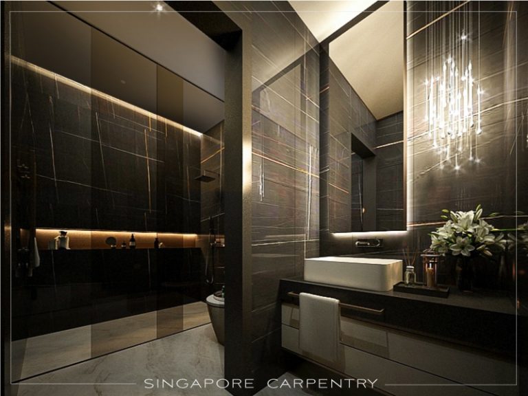 luxury bathroom landed property interior design renovation