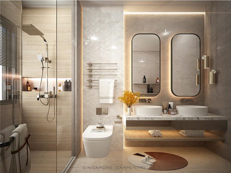 clean and sleek modern interior design at jalan pergam landed property