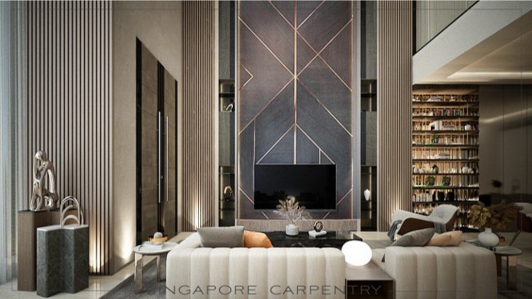 modern elegant interior renovation landed property jalan kuras interior design
