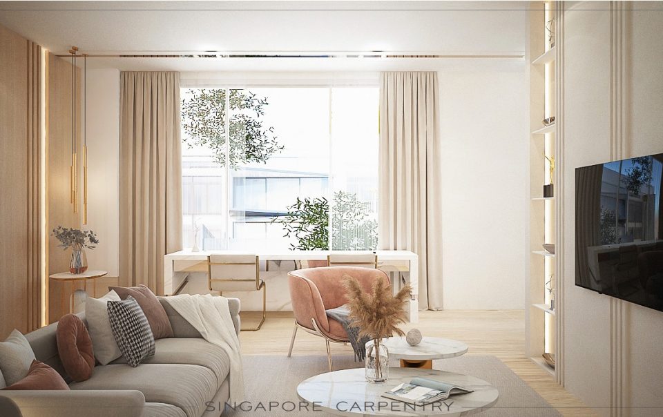 cozy landed property design and build renovation neutral modern