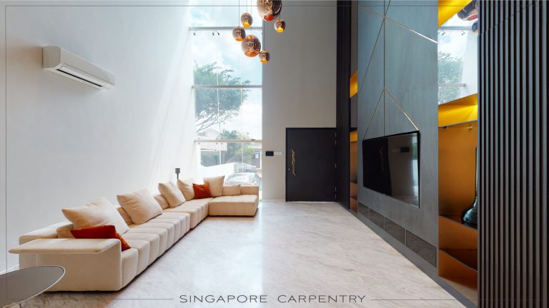 luxury design and build landed property jalan kuras interior design renovation with marble living room
