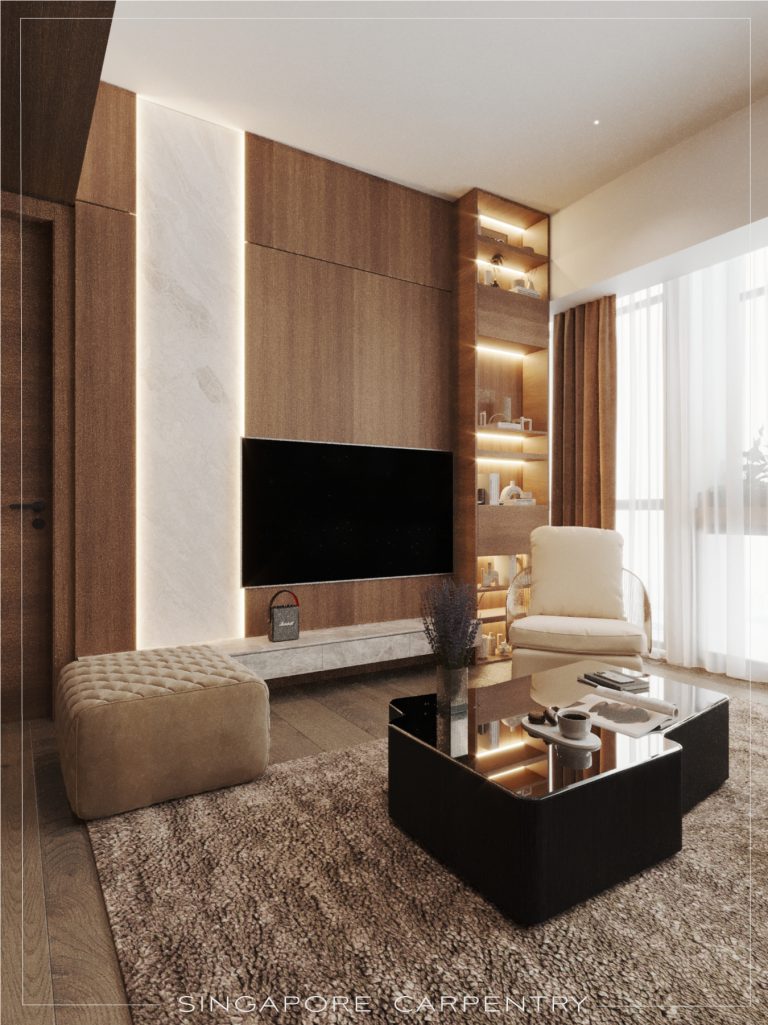 moulmein rise condo interior renovation living room