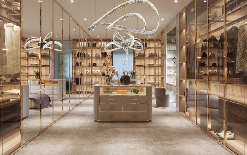 queen's road renovation interior design walk in wardrobe