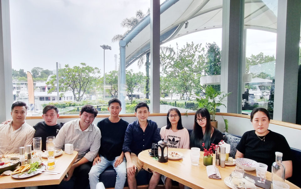 Singapore Carpentry Team Lunch 2024 the kitchen table sentosa cove w hotel