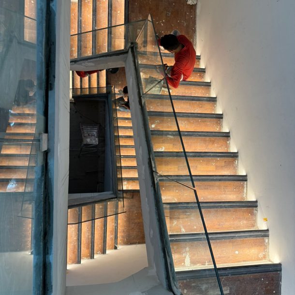 Light-up staircase