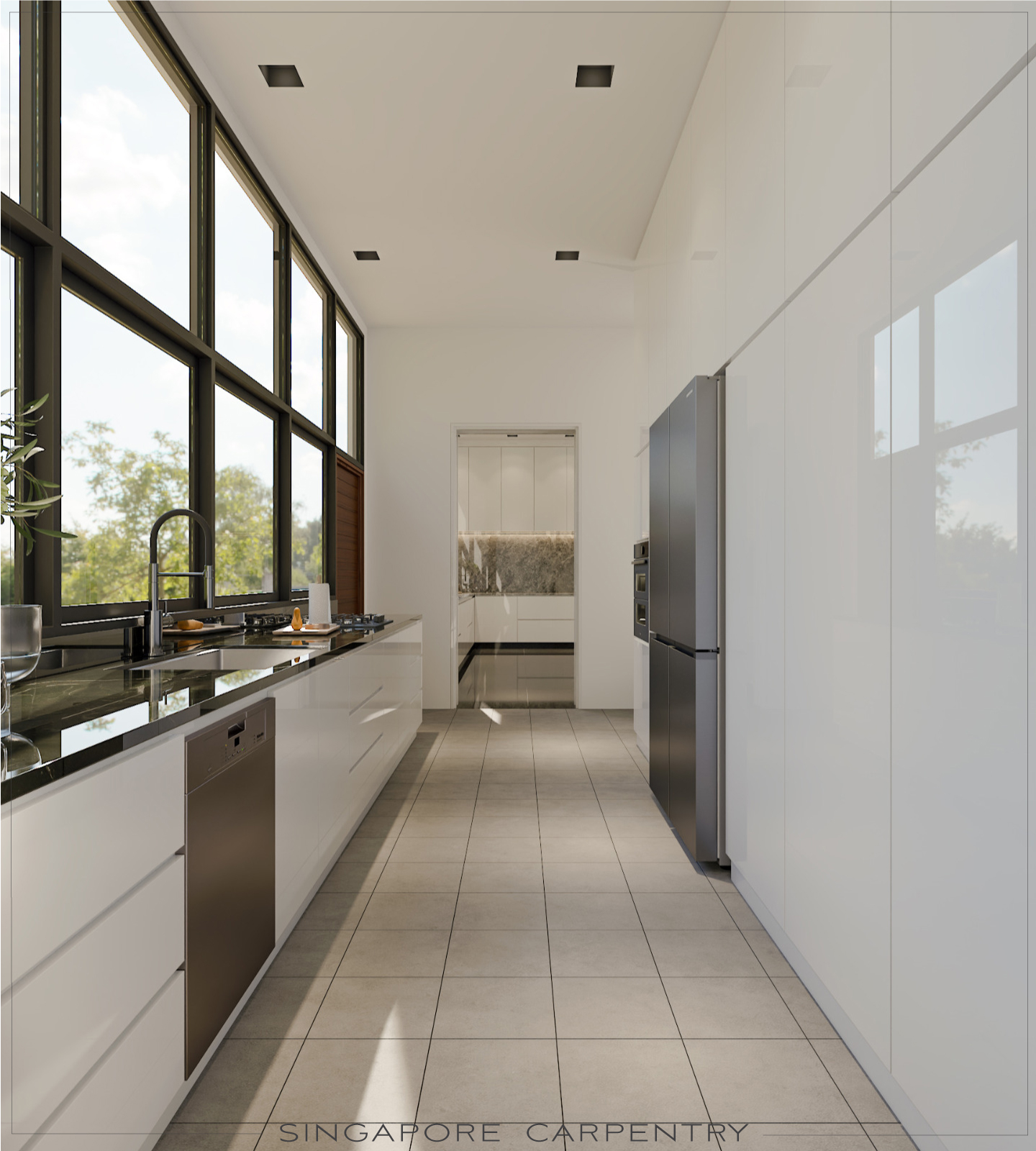 Sleek & Functional: 5 Modern Wet Kitchen Design Ideas - Carpentry Singapore