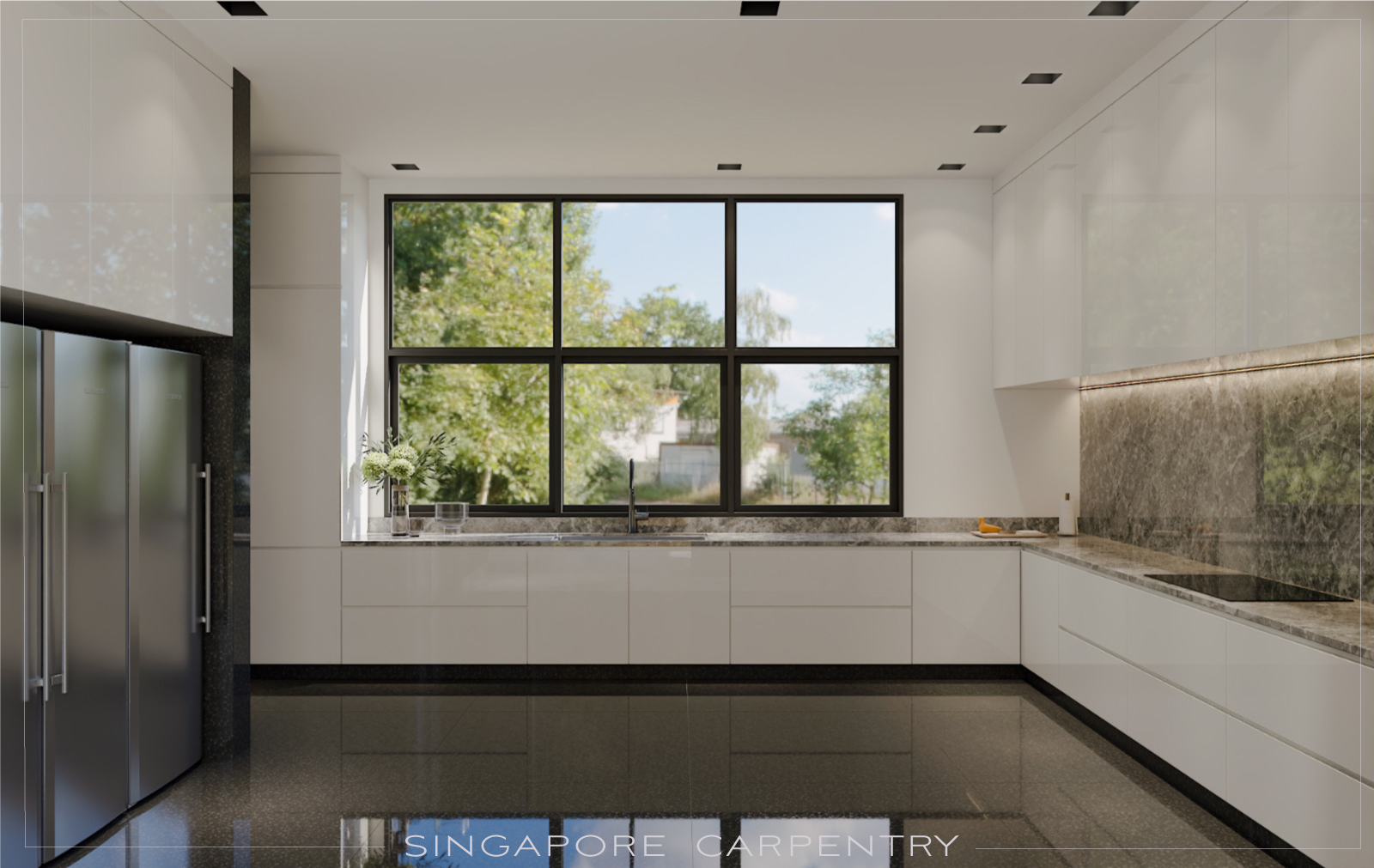 Sleek & Functional: 5 Modern Wet Kitchen Design Ideas - Carpentry Singapore