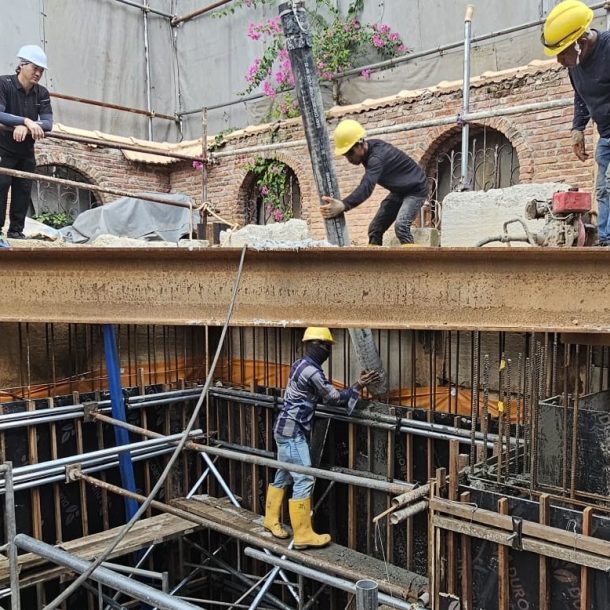 pemimpin place concrete casting landed property renovation process