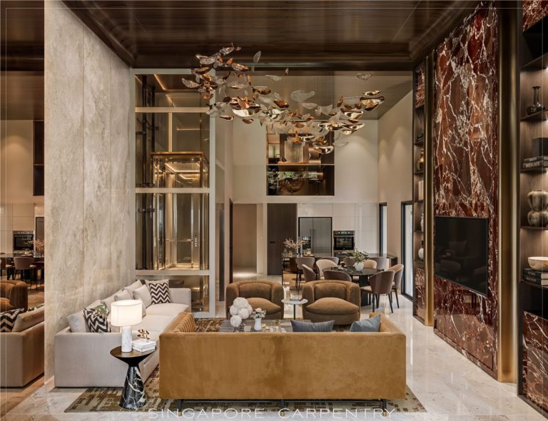 Belgravia landed property cluster house modern luxury interior